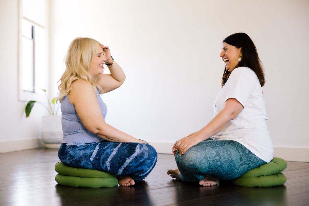 Yoga mentor and yoga mentee